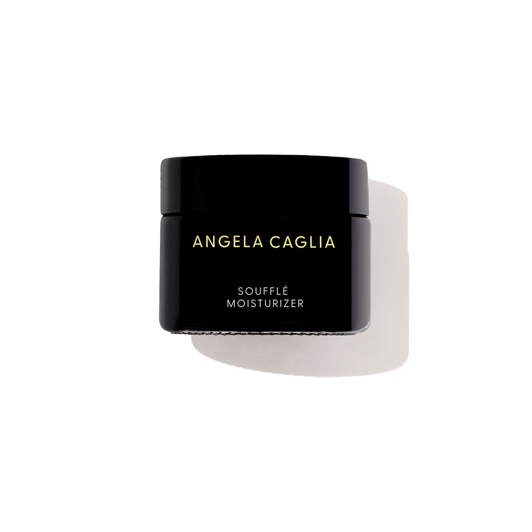 Black glass jar and black cap product shot on white background.